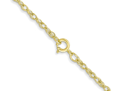 14k . Carded Cable Rope Chain, 22 x 1.35mm