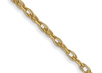 14k . Carded Cable Rope Chain, 22 x 1.35mm