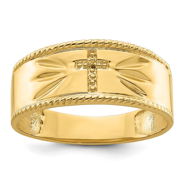 14k Yellow Gold Rings Style X74B - Classique Jewelry Inc.