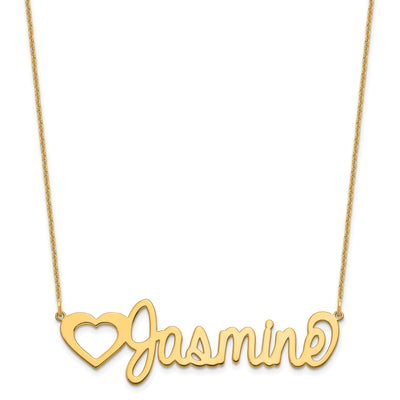 Customized Nameplate Necklace - 10K Yellow Gold