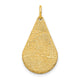 10K Yellow Gold Tear Drop Fingerprint Charm
