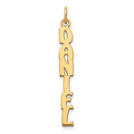 10k Yellow Gold Hobo Extra Font Name Plate Charm view 1