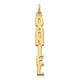 10k Yellow Gold Hobo Extra Font Name Plate Charm