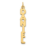 10k White Gold Kimberly Font Name Plate Charm view 3