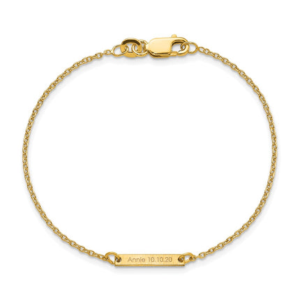 10k Yellow Gold Bracelets Style 10XNA1180/1Y - Classique Jewelry Inc.