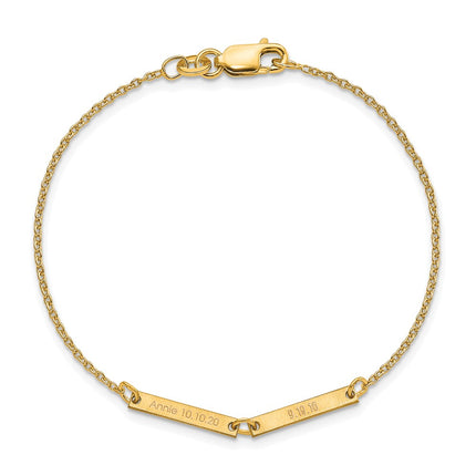 10k Yellow Gold Bracelets Style 10XNA1180/2Y - Classique Jewelry Inc.