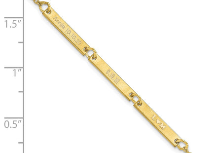 10k Yellow Gold Bracelets Style 10XNA1180/3Y - Classique Jewelry Inc.