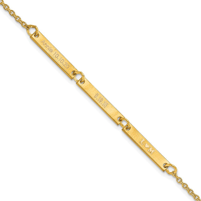 10k Yellow Gold Bracelets Style 10XNA1180/3Y - Classique Jewelry Inc.