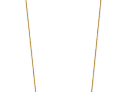 10K yellow gold bar necklace, alternate view