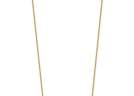 10k Yellow Gold Medium ARIAL ROUNDED Bar Necklace (Style 10XNA1237Y)