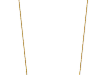 10k Yellow Gold Large ARIAL ROUNDED Bar Necklace (Style 10XNA1241Y)