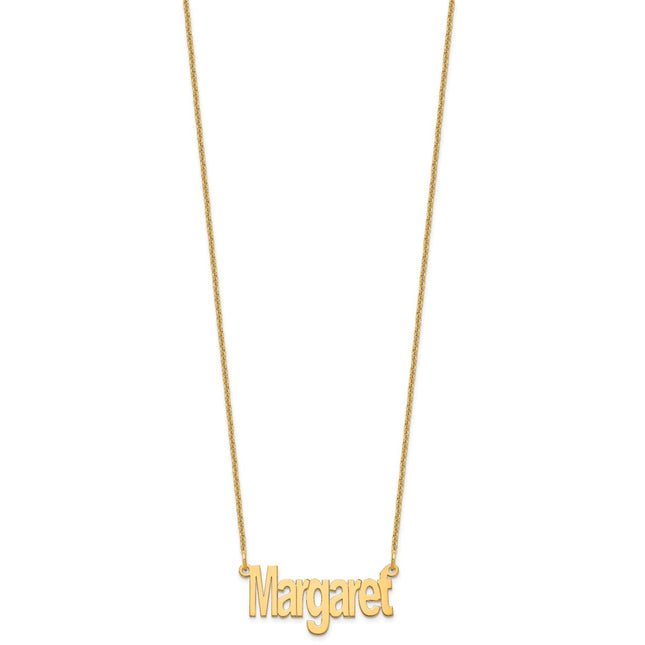 10k Small Name Plate Necklace