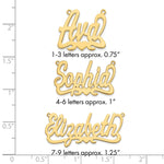 Sterling Silver/Gold-plated Heart Name Plate view 10