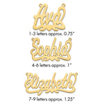 Sterling Silver/Gold-plated Heart Name Plate view 6