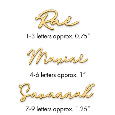 Sterling Silver/Gold-plated Polished Bathinda Font Name Plate