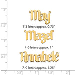 SS/Gold-plated Polished New Gothic Textura Font Name Plate view 5
