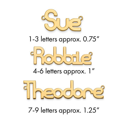SS/Rhodium-plated Polished Name Plate