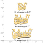 10k Yellow Gold Polished Heart Name Plate view 5