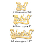 Personalized Heart Name Plate Necklace view 2