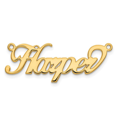 10K Yellow Gold Name Plate