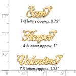 10k Yellow Gold Name Plate view 5