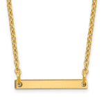 10K Yellow Gold Polished Small Necklace view