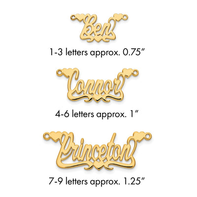 Sterling silver name pendants & charm