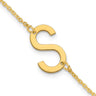 10k Yellow Gold Small Initial s Bracelet