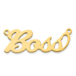 10k White Gold Name Plate view 8