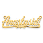 10k Yellow Gold Polished Heart Name Plate view 4