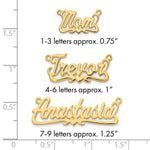 10k Yellow Gold Polished Heart Name Plate view 5