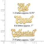 10k Yellow Gold Polished Heart Name Plate view 5