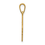 10K Yellow Gold with Epoxy Name and Number Pendant view
