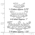 Sterling Silver/Gold-Plated Flower Name Plate view 5