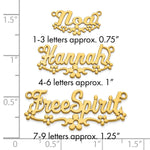 Sterling Silver/Gold-Plated Flower Name Plate view 10