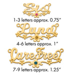 SS/Gold-plated w/ Gold-plated Bezel Birthstone Flower Name Plate view 6