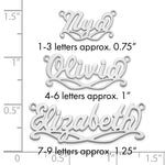 Sterling Silver/Gold-Plated Sunglass Name Plate view 5