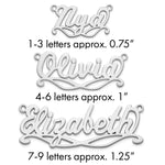 Sterling Silver/Gold-Plated Sunglass Name Plate view 1
