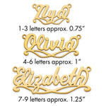 Sterling Silver/Gold-Plated Sunglass Name Plate view 6