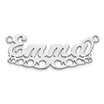 Sterling Silver/Gold-plated Wave Name Plate view 8