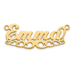 Sterling Silver/Gold-plated Wave Name Plate view 13