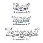 Sterling Silver/Gold-Plated Epoxy Paw Print Name Plate view 6