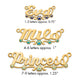 Sterling Silver/Gold-Plated Epoxy Paw Print Name Plate