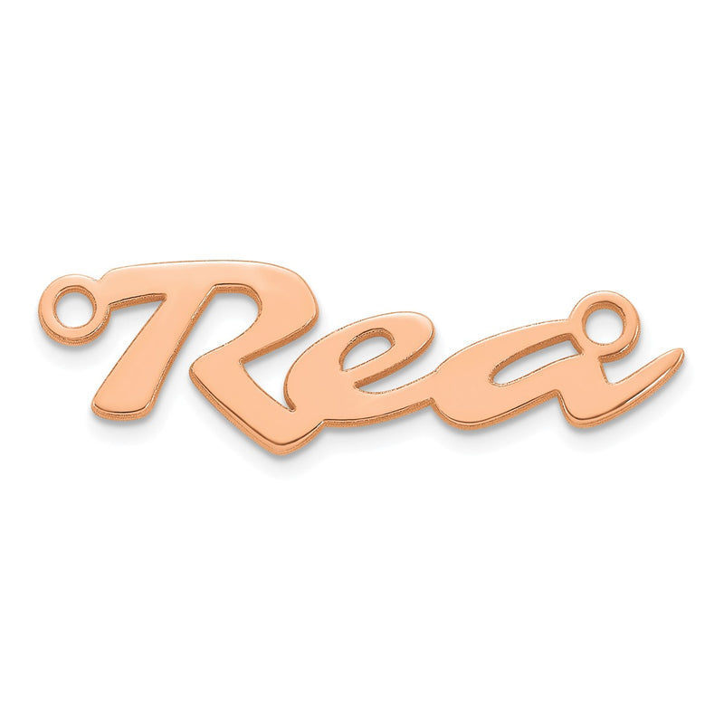 10K rose gold name pendants & charm, alternate view