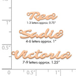 10k Rose Gold Name Plate view 5