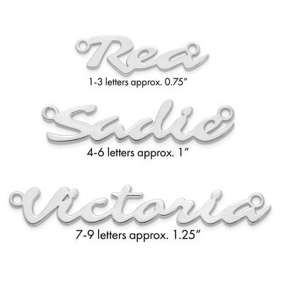 10K Rose Gold Name Plate