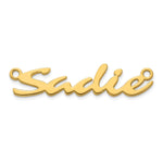 10k Rose Gold Name Plate view 8