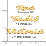 10k Rose Gold Name Plate view 10
