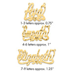 10k Rose Gold Diamond-cut Heart Name Plate view 1