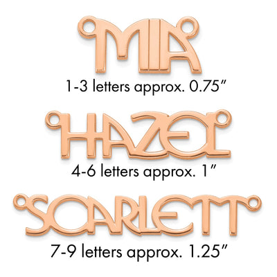 10K White Gold Name Plate